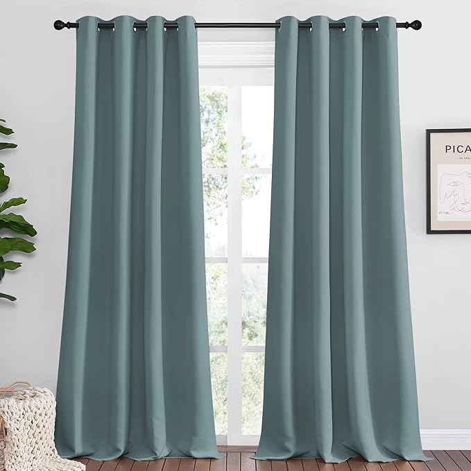 NICETOWN Modern Blackout Curtains Noise Reducing, Thermal Insulated and Privacy