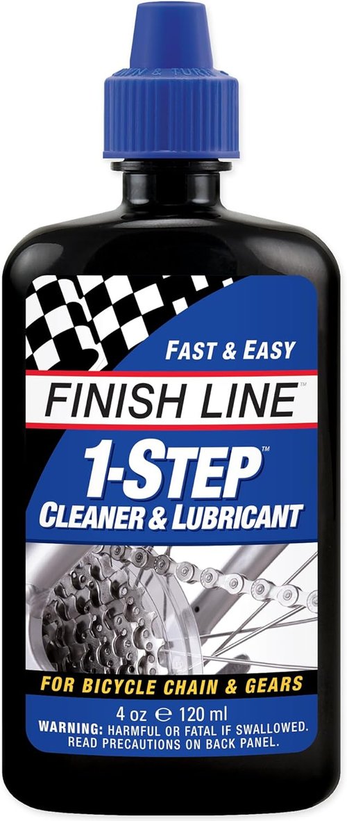 Finish Line 1-Step Bike Chain Cleaner & Lubricant - Cleans, Lubricates & Protects All Chains, 4 oz