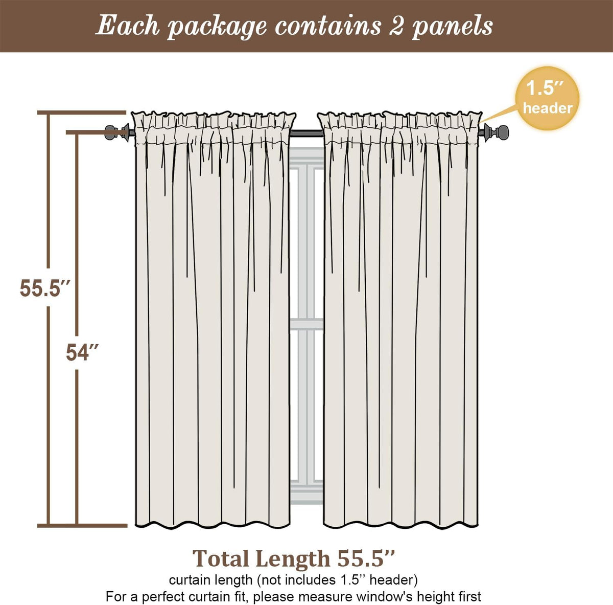 Chyhomenyc Hunter Green Sheer Curtains 54 Inch Long 2 Panels Set, Short Voile Rod Pocket Drapes for Dinning Small Windows Bathroom Living Room Bedroom, Each 42Wx54L in, 2PCS