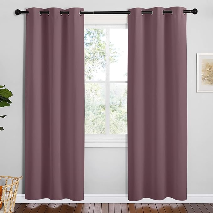 NICETOWN Dry Rose Room Darkening Curtains