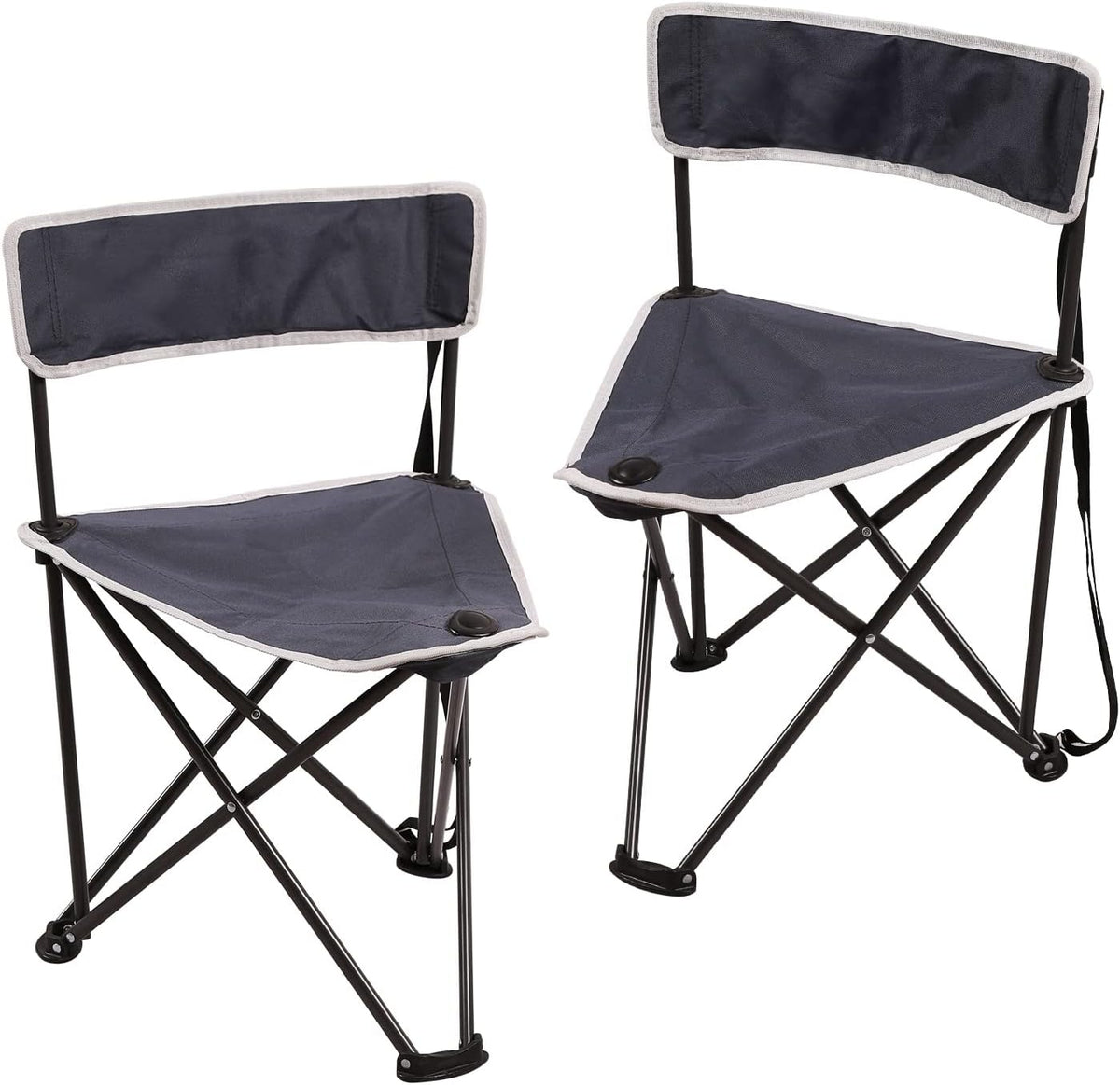 REDCAMP 2 Pack Tripod Hunting Chairs for Blinds, Folding Lightweight Portable Fishing Chair for Adults Hunting Stools with Backrest, Golf Chairs for Spectators, Camo