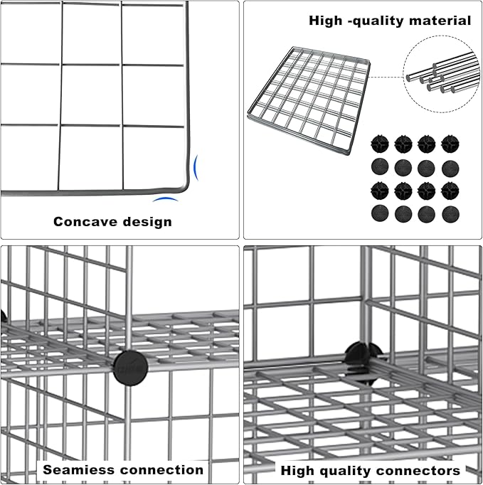 C&AHOME Wire Cube Storage, 6