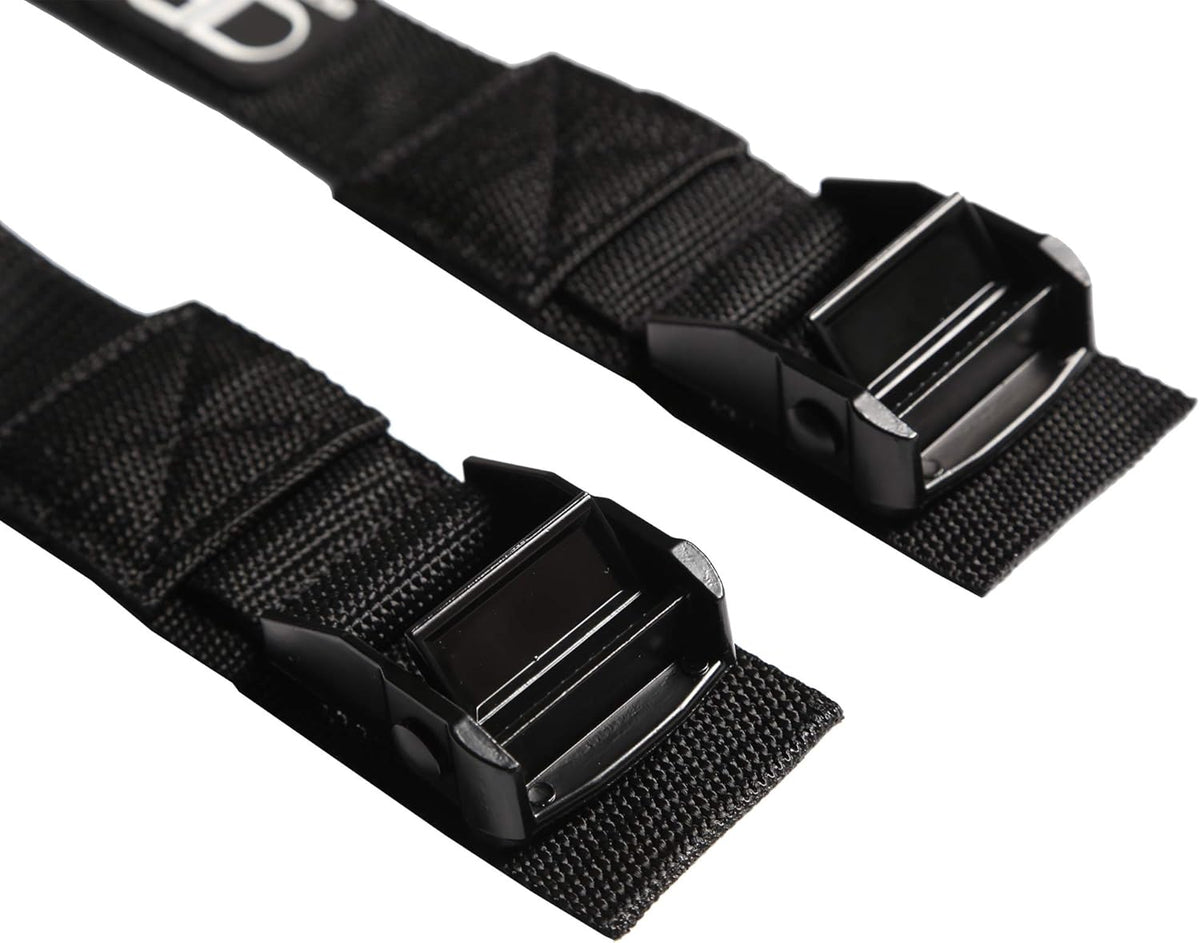 OCEANBROAD Kayak Tie Down Straps - 1.5 Inch, 13 Feet | 2 Pack Cam Buckle Straps for Surfboards & Canoes