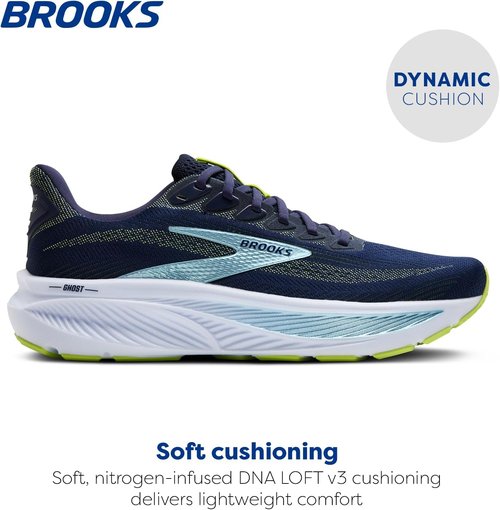Brooks Men's Ghost 17 Running Shoes - Lightweight Comfort for Neutral Runners | Black/Gray