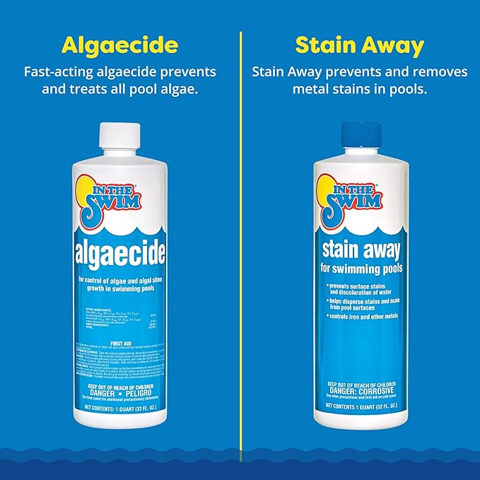 In The Swim Super Chemical Value Kit and Chlorine Bundle - Pre-Measured Kit for Seasonal Maintenance - 50lb Bucket 3-Inch Chlorine Tablets - Inground and Above Ground Pools Up to 35K Gallons