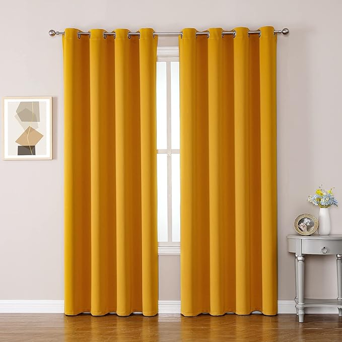 ChrisDowa Grommet Room Darkening Curtains
