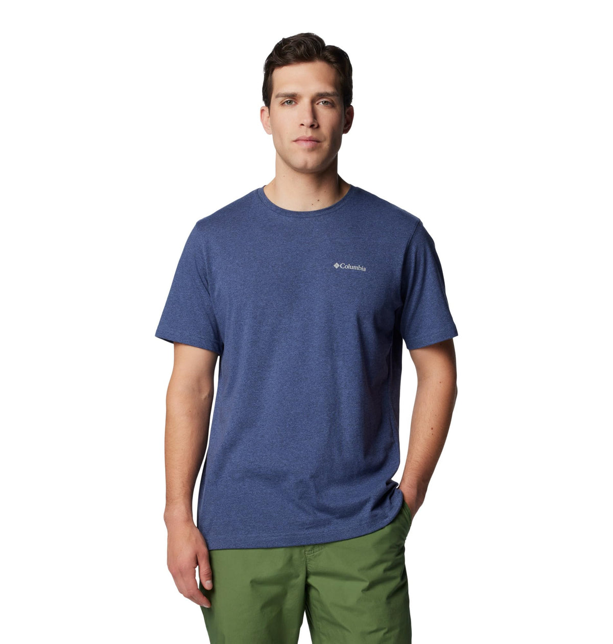 Columbia Mens Thistletown Hills Short Sleeve T-Shirt, Dark Mountain Heather, 5X