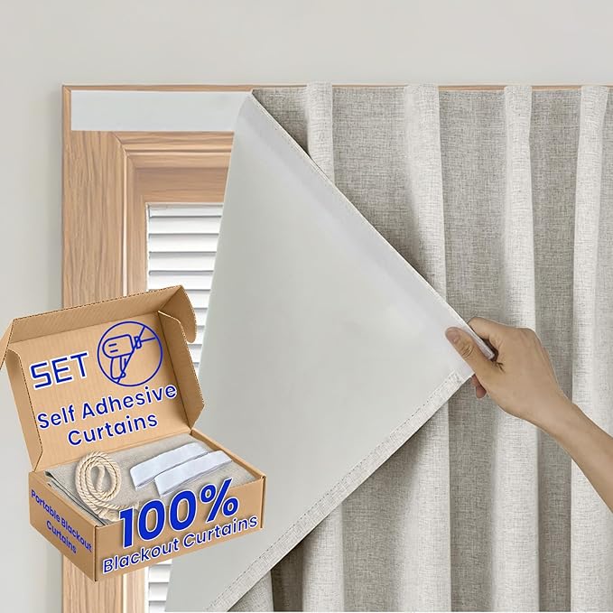 No-Sew 100% Blackout Shade