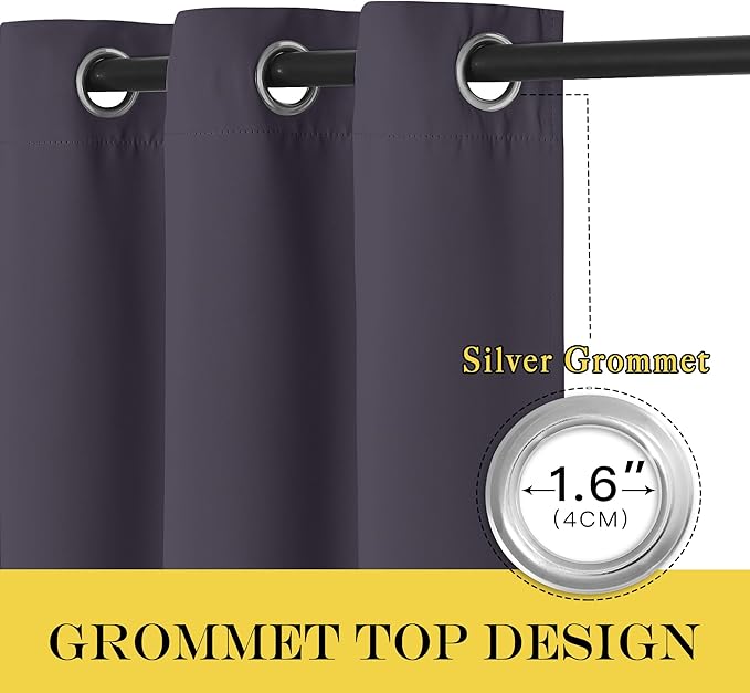NICETOWN Room Darkening Short Curtain 54 inches Long