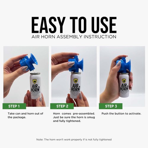 Guard Dog Security Air Horn - Powerful Handheld Mini Horn for Safety | 1-Mile Sound Blast, 1.4 oz