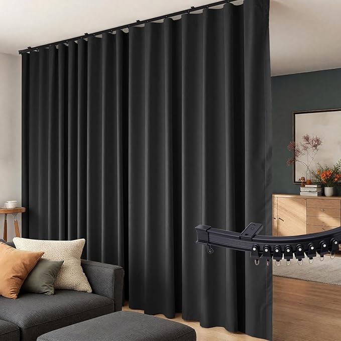 Room Divider Curtains Flexible Ceiling Tracks Set Curtain Track Ceiling Mount