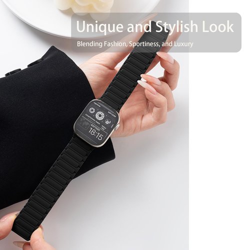 Compatible with Cubitt Viva Pro Smart Watch Band, Lamshaw Quick Release Silicone Sport Strap Replacement Watchband Compatible for Cubitt Viva Pro, Viva, Aura Pro, Aura Smart Watch (Black, 22mm size band)