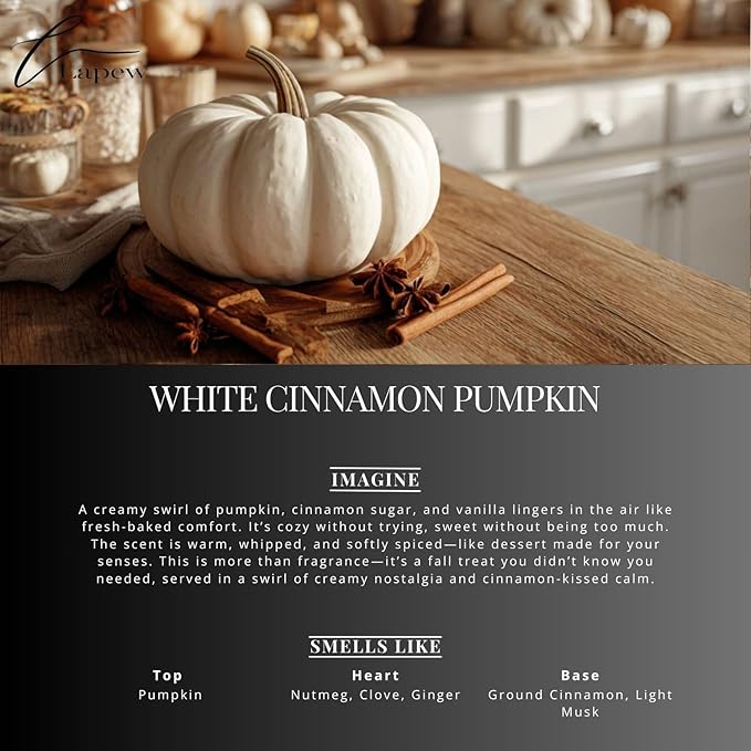 Lapew White Cinnamon Pumpkin Scented Cleaning Bundle | Carpet Deodorizer Powder (16 oz) & Mop Soap Concentrate (36 oz) | Pet-Friendly Odor Eliminator