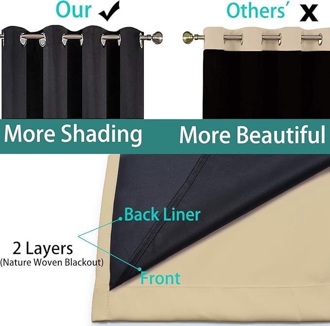 Yakamok 100% Blackout Curtains