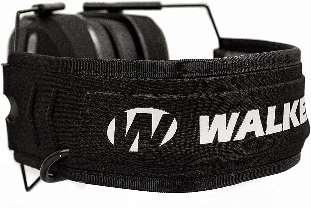 Walker's Razor Slim Electronic Bluetooth NRR 23 dB Hearing Protection Earmuffs for Outdoor/Indoor Shooting Range with Shockproof Carrying Case, Black
