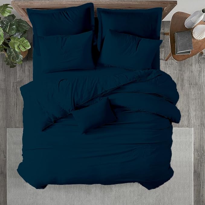 Kotton Culture 120"x120" 1 Pc Super King Plus/Super Oversize King Duvet Cover Only 100% Egyptian Cotton -600 TC Comforter Cover,Zipper Closure & Corner Ties -Fits Only Extra Large Inserts -Green Teal