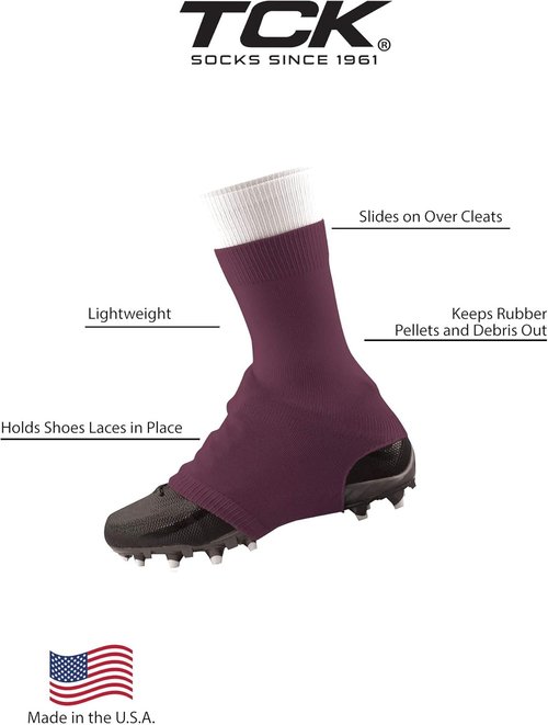 Football Spat Cleat Covers for Youth & Adults - Lace Covers for Soccer Players