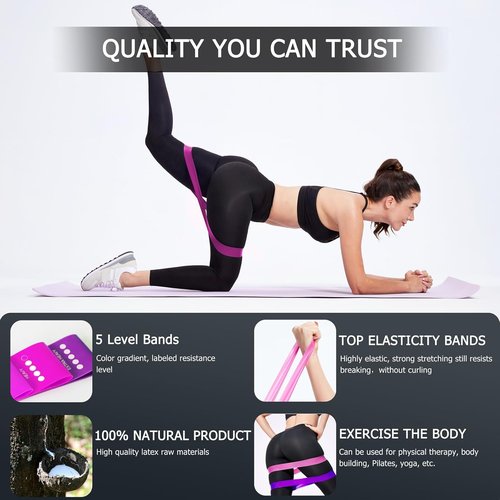 lianjindun 10 Pcs Professional Resistance Bands