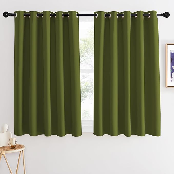 NICETOWN Blackout Curtains 54 Inches Long, Thermal Insulated Room Darkening