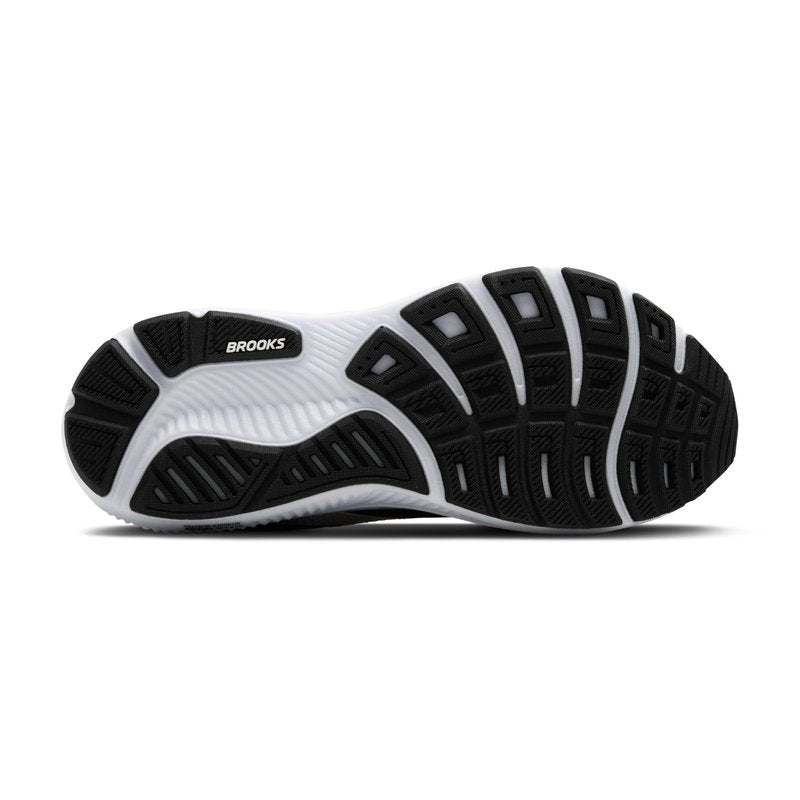 Brooks Men’s Ghost 17 Neutral Running Shoe - Black/Grey/White - 7.5 Medium
