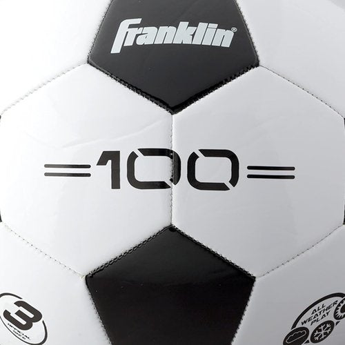 Franklin Sports Soccer Balls - Youth & Adult Sizes 3, 4, 5 - Black & White - Single or Bulk Packs