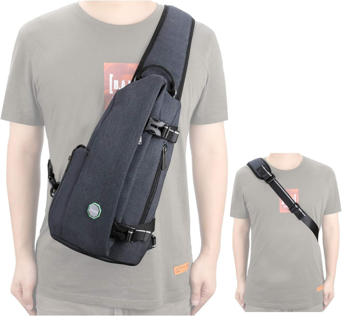 Small Crossbody Sling Bag - Versatile Shoulder Backpack for Everyday Use