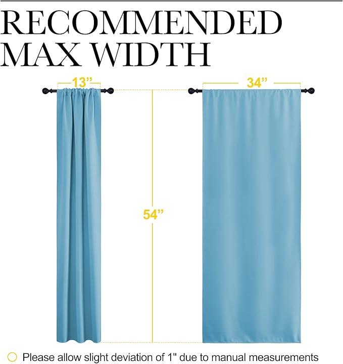 NICETOWN Kitchen Curtains for Small Windows, Privacy Thermal Insulated Blackout