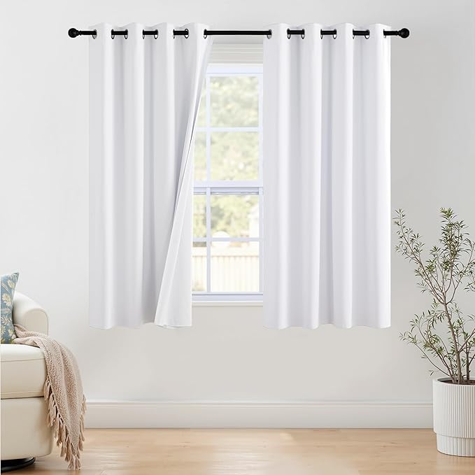 NICETOWN 100% Blackout Window Curtain Panels 68 inch Length