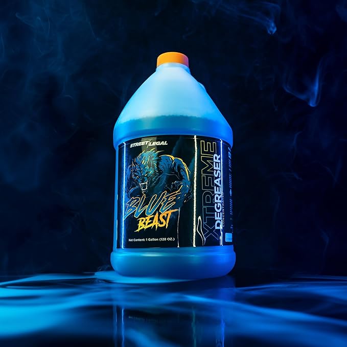 Blue Beast Xtreme Degreaser – Industrial Strength Cleaner for Engines, Machinery, Tools & More – 1 Gallon Premium Concentrate