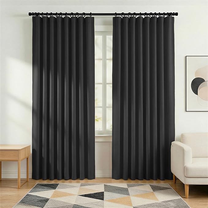 hoeflife Blackout Curtains for Bedroom Room Darkening Curtains for Living Room