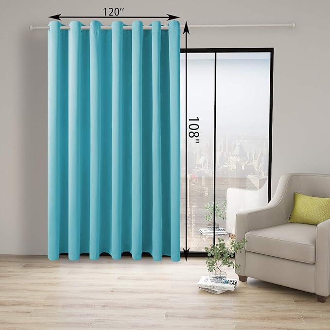 BONZER Extra Wide Room Divider Curtain Total Privacy Wall Noise Reducing