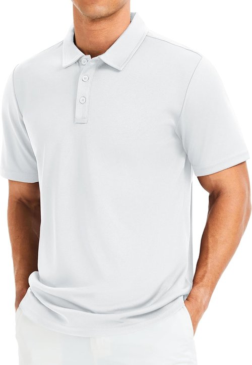 MAGCOMSEN Men's Golf Polo Shirts - Quick Dry, Moisture-Wicking Athletic Performance | Short Sleeve