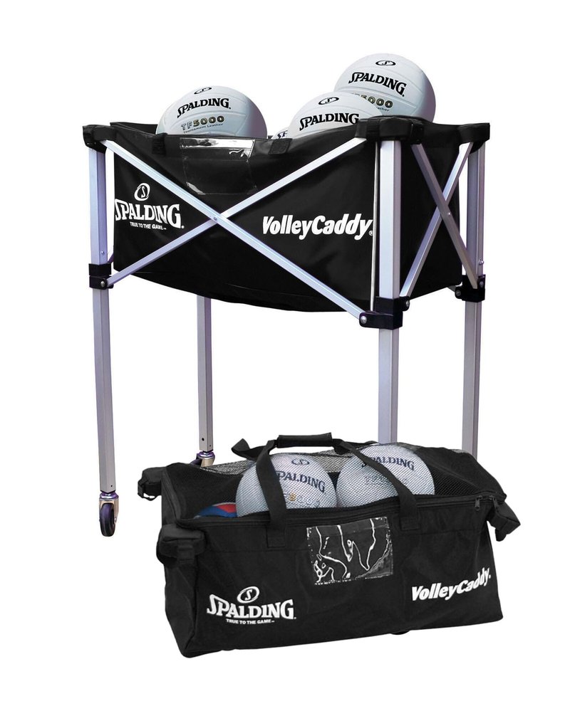 Generic Volleyball Ball Cart - Holds 8 Balls - Black - One Size