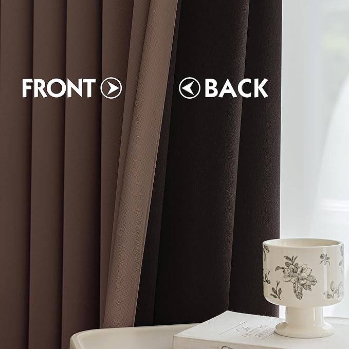 FMFUNCTEX 100% Blackout Curtains