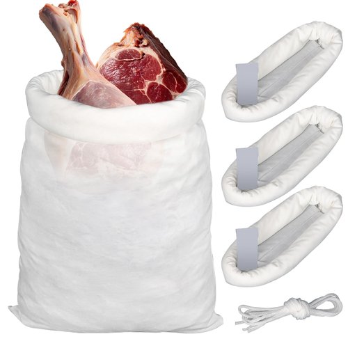 MAQIHAN Elk Game Bags Hunting Meat 3 Pcs Game Meat Bags Reusable Quarter Essential Hunting Accessories with Reflective Strip For Elk,Caribou,Deer,Moose,Duck,Hog