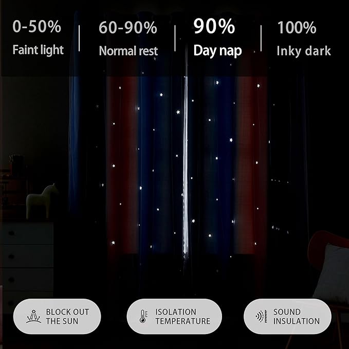 XiDi Dream Star Blackout Curtains