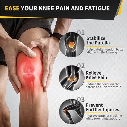CAMBIVO Knee Brace - Supportive Knee Straps for Enhanced Stability | Adjustable Fit