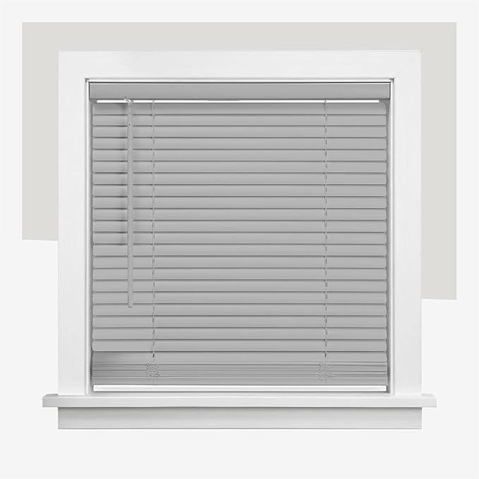 CHICOLOGY Cordless Mini Blinds for Indoor Windows, 26.5" W x 60" H, Light