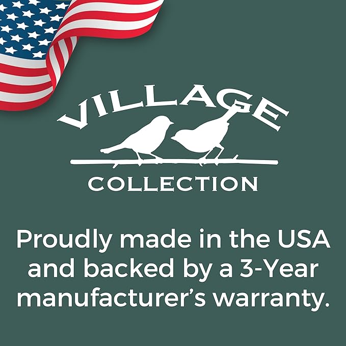North States Village Collection - Antique Store Birdfeeder for Outdoors, Holds 6.5 Lbs of Seed in Green