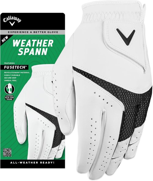 Callaway Golf Weather Spann Glove - Premium Grip & Comfort for All-Weather Play