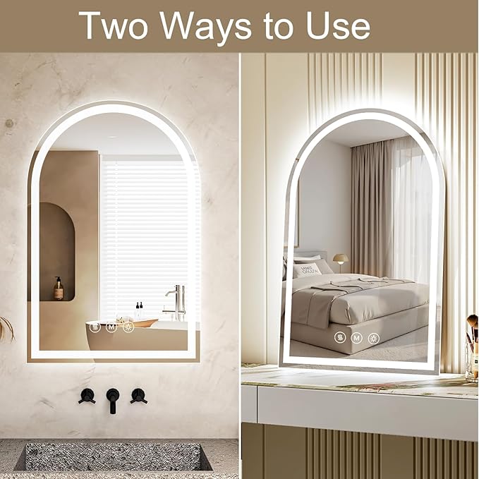 Arched LED Bathroom Mirrors