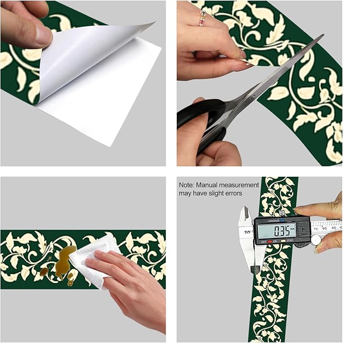 HOMETITUTE Wallpaper Border Peel and Stick Decorative Wall Trim Self Adhesive