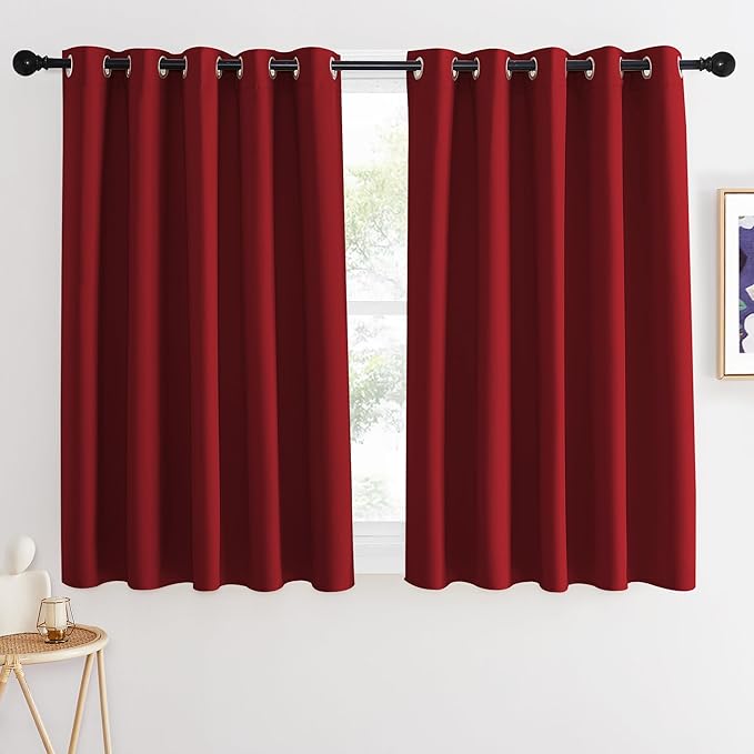 NICETOWN Blackout Curtains 54 Inches Long, Thermal Insulated Room Darkening