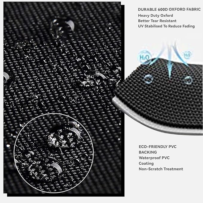 Outdoor Prep Table Cover- Heavy Duty Waterproof Cover for Outdoor Wicker Bar Cart, Compatible with 48 Inch Outdoor Beverage Serving Cart and Storage Cabinet Black