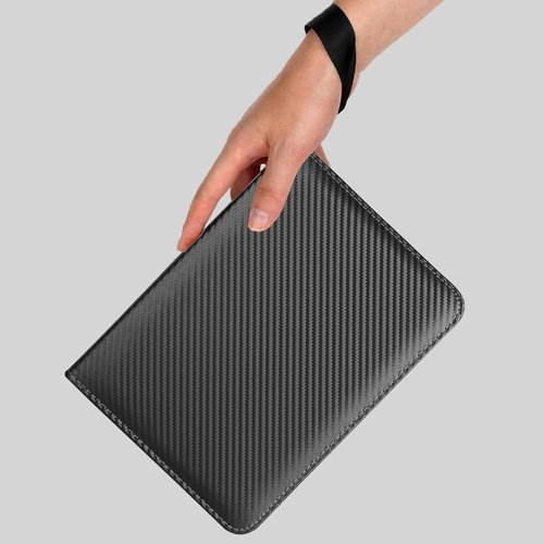 GERMUN Premium Zip Trading Card Binder - 400 Double-Sided Pocket Album for MTG & Sports Cards | Black