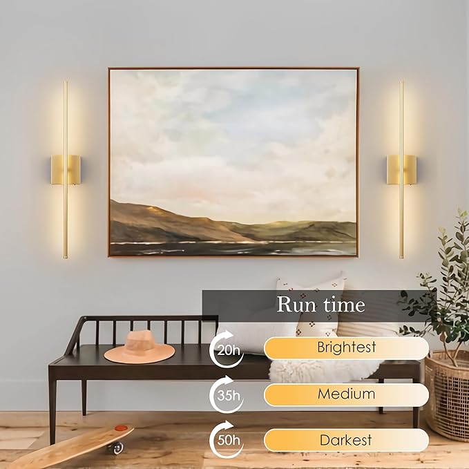 KARTOOSH Battery Operated Wall Sconces