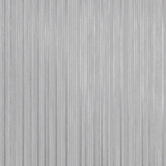 Tempaper Textured Metallic Silver Faux Grasscloth Removable Peel and Stick
