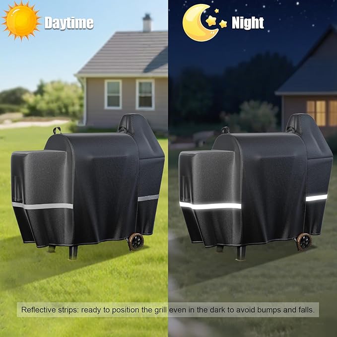 Upgraded Grill Cover for Pit Boss 850 DX, 820 Competition Series, Z Grill 700, 600D Wood Pellet Smoker Cover for 820 Deluxe, 820D, 820FB, Sportsman 820 Series Wood Pellet Grills
