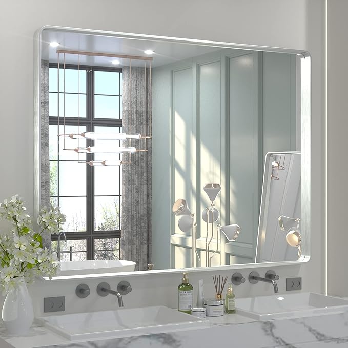 TETOTE 48 x 36 Inch Silver Mirrors