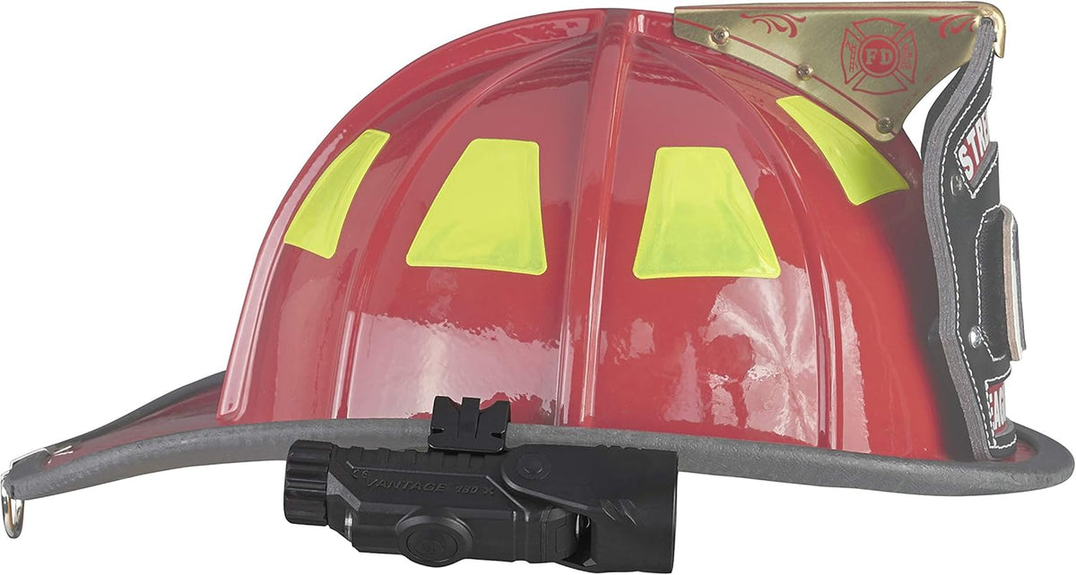 Streamlight 88913 Vantage 180 X USB Helmet Mounted and Right Angle Firefighter Flashlight with Helmet Bracket, Black